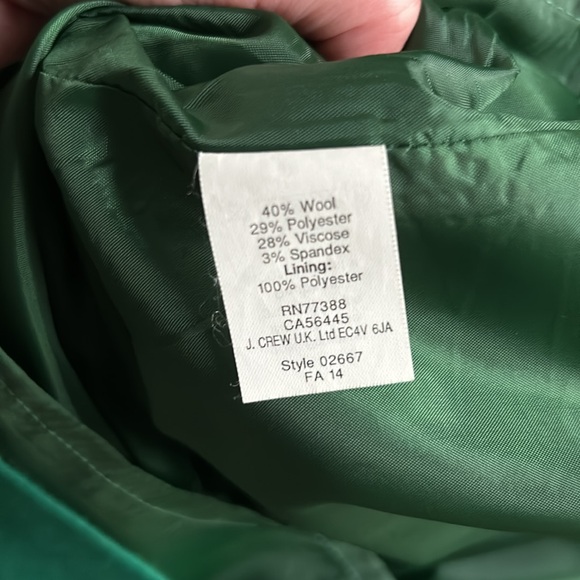 J Crew 00 Green Dress - Picture 4 of 5